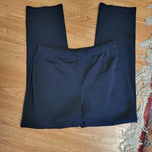 Susan Graver Straight leg Navy Blue Pants Size Large